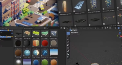 blender卡通城市资产库